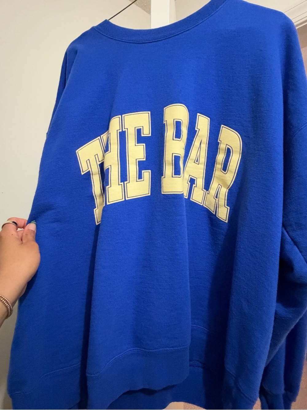 THE BAR blue and yellow crew